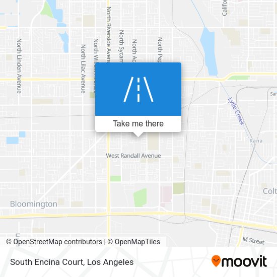 South Encina Court map