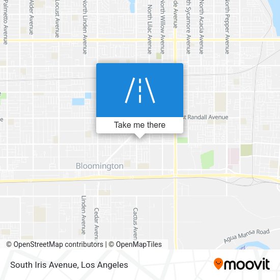 South Iris Avenue map