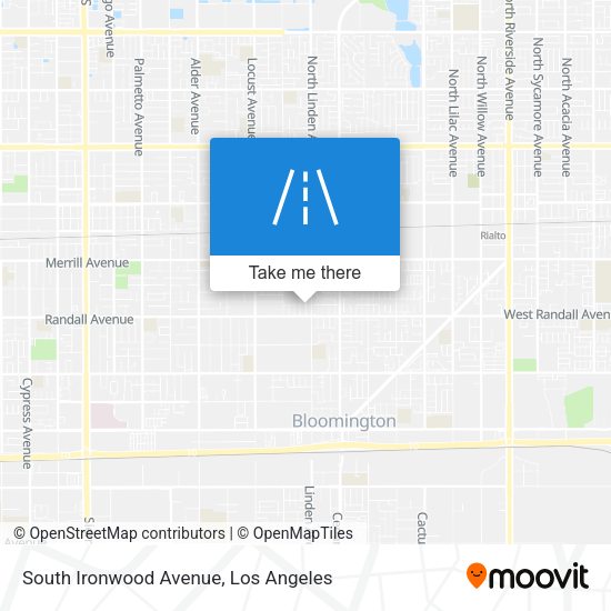 South Ironwood Avenue map
