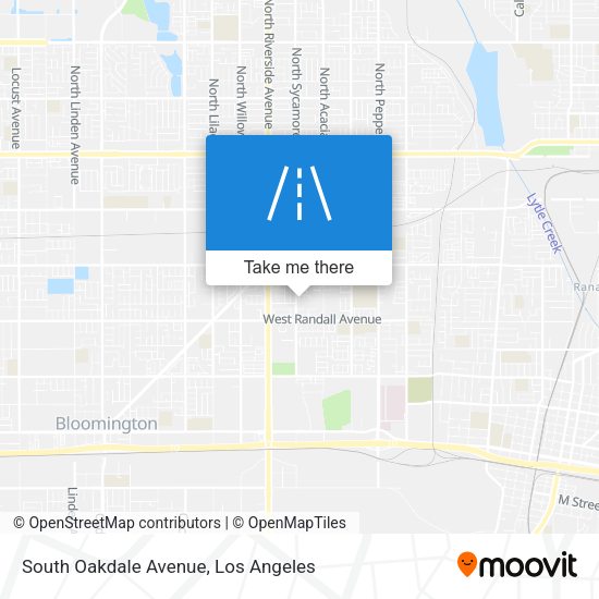 South Oakdale Avenue map