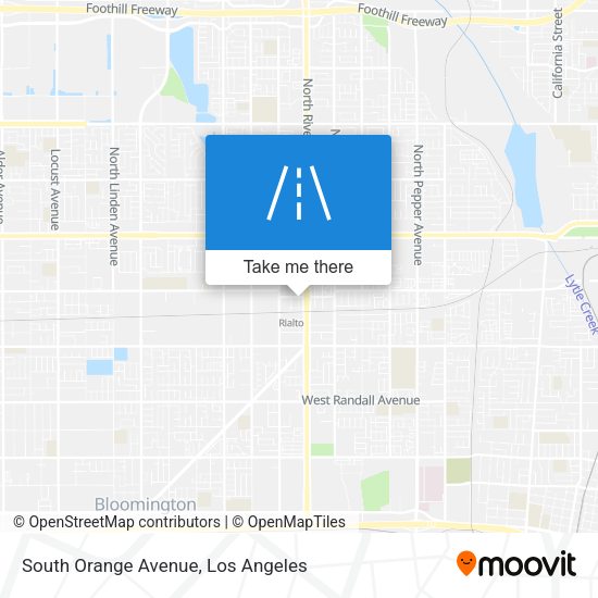 South Orange Avenue map