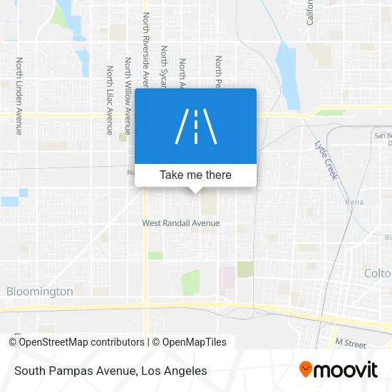 South Pampas Avenue map