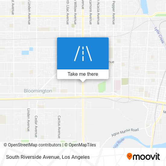 South Riverside Avenue map