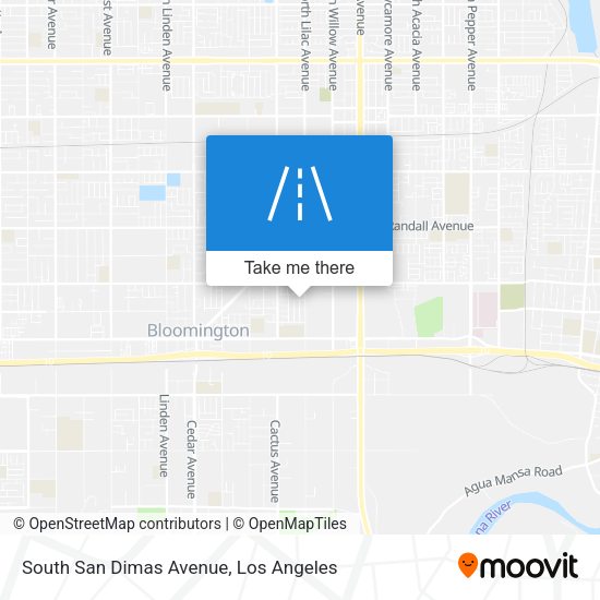 South San Dimas Avenue map
