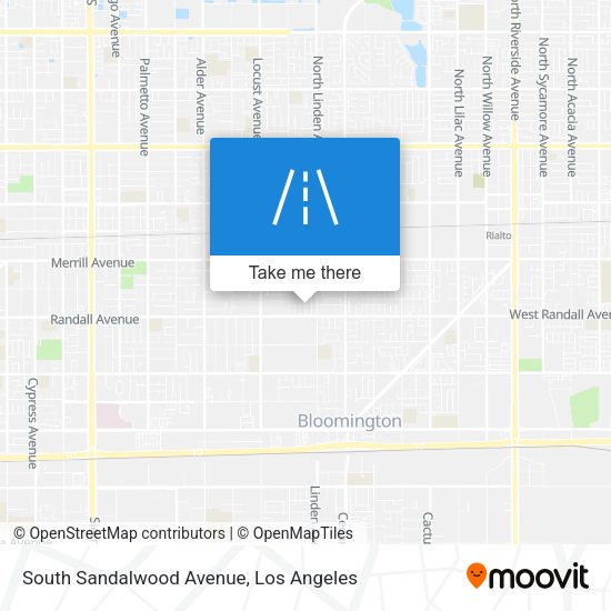 Mapa de South Sandalwood Avenue