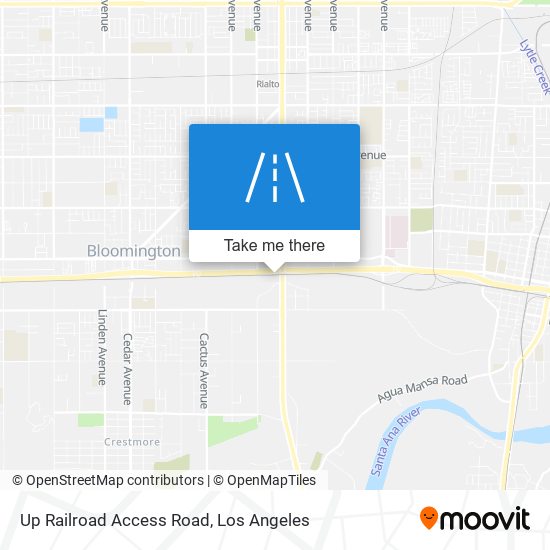 Mapa de Up Railroad Access Road