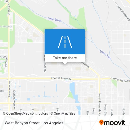 West Banyon Street map
