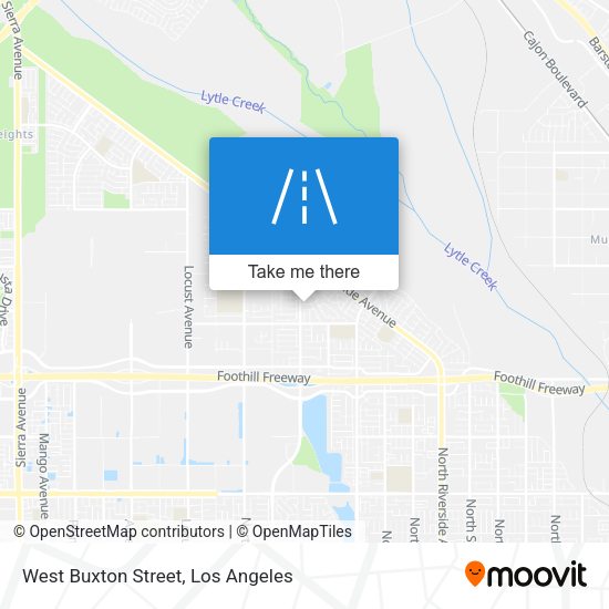 Mapa de West Buxton Street