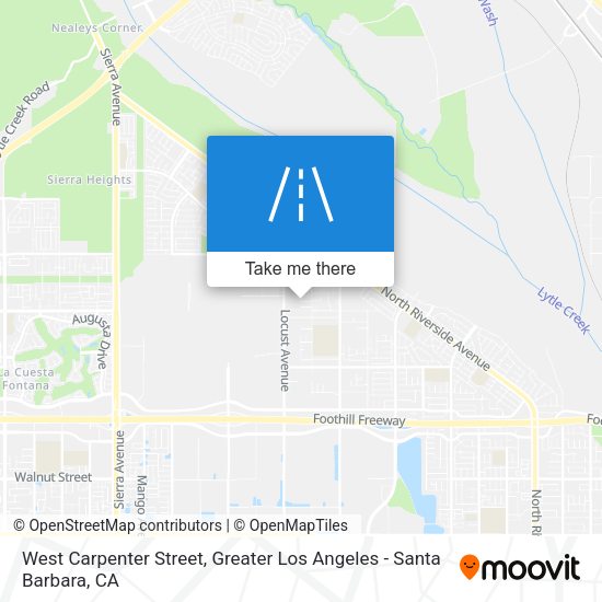 West Carpenter Street map