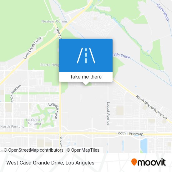 West Casa Grande Drive map