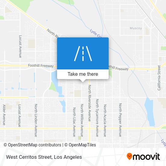 West Cerritos Street map