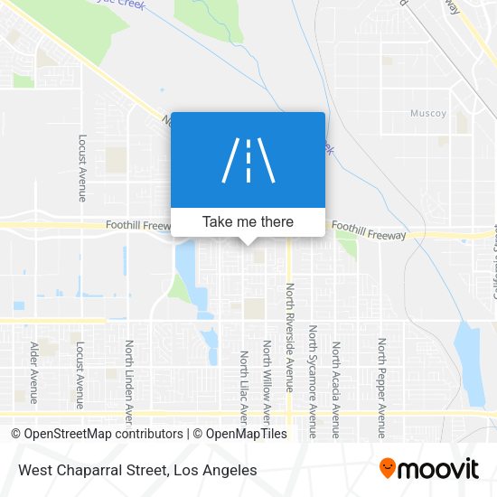 West Chaparral Street map