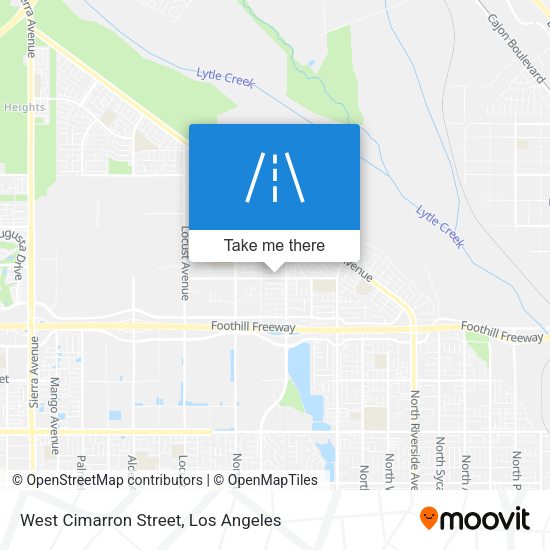 West Cimarron Street map