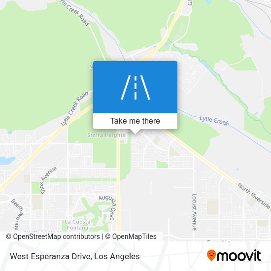 Mapa de West Esperanza Drive
