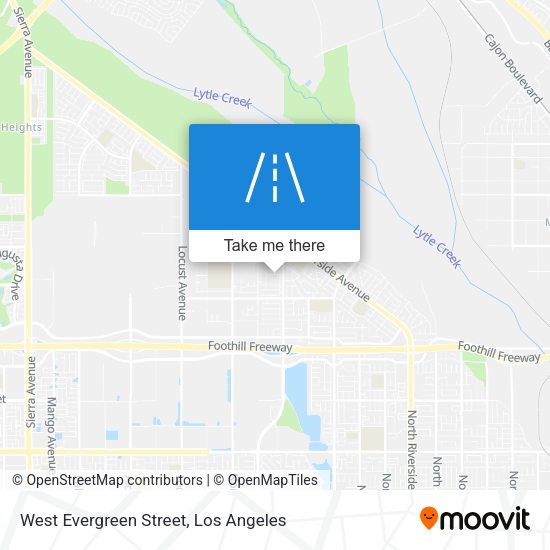 Mapa de West Evergreen Street