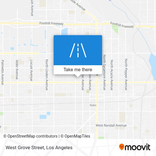 Mapa de West Grove Street
