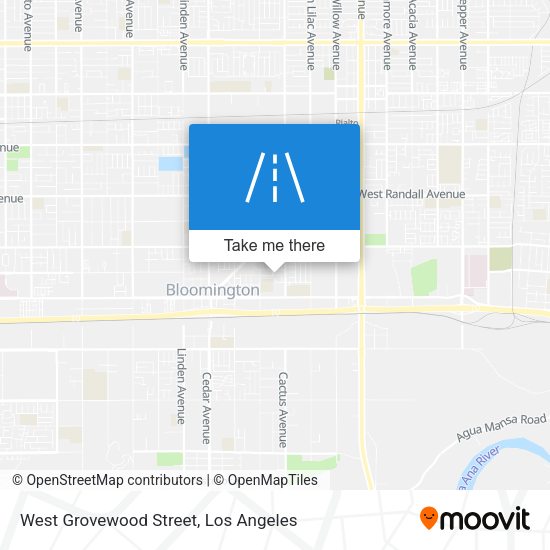 West Grovewood Street map