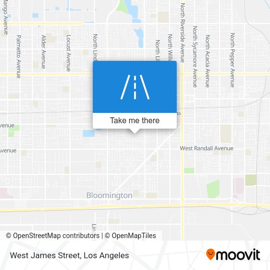 West James Street map
