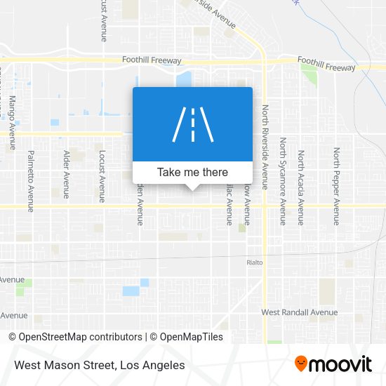 Mapa de West Mason Street