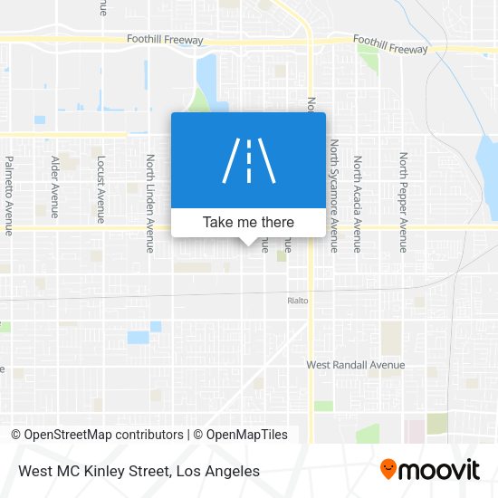West MC Kinley Street map