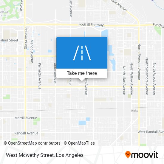 West Mcwethy Street map