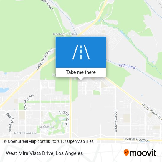 West Mira Vista Drive map