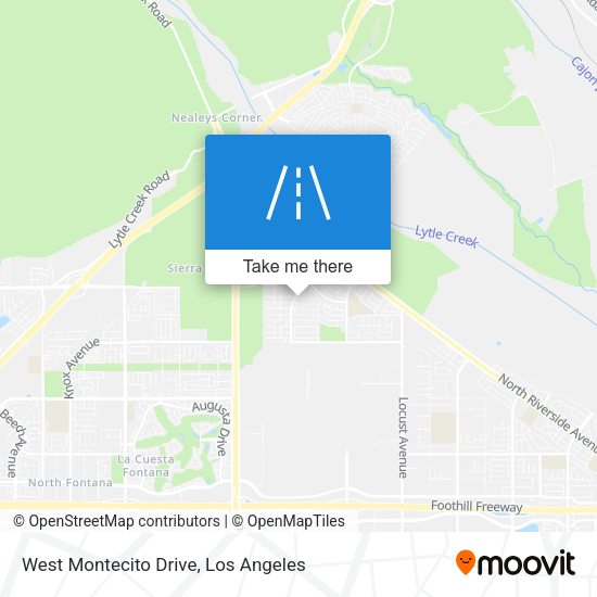 West Montecito Drive map