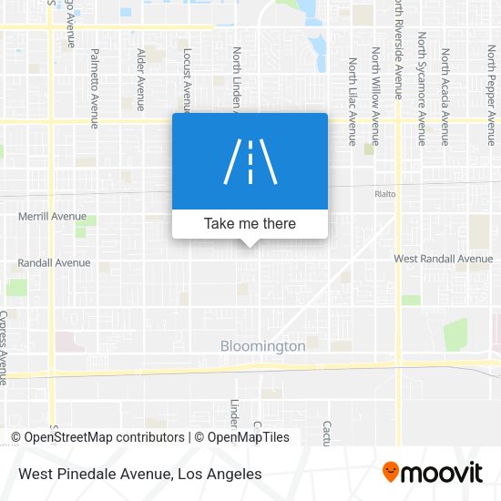 West Pinedale Avenue map