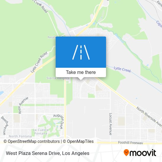 Mapa de West Plaza Serena Drive