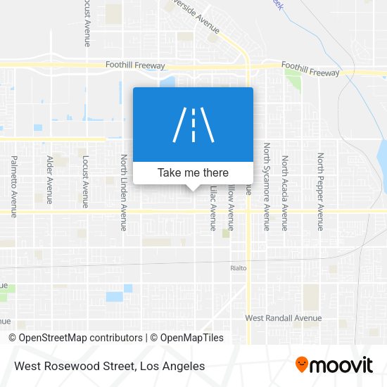 West Rosewood Street map