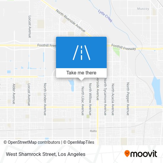 West Shamrock Street map