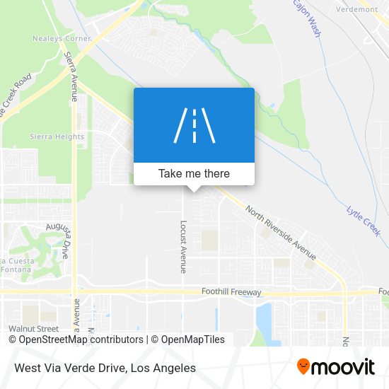 West Via Verde Drive map