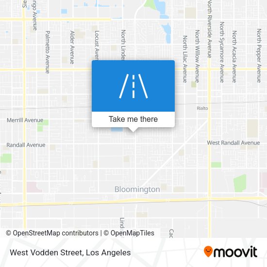 West Vodden Street map