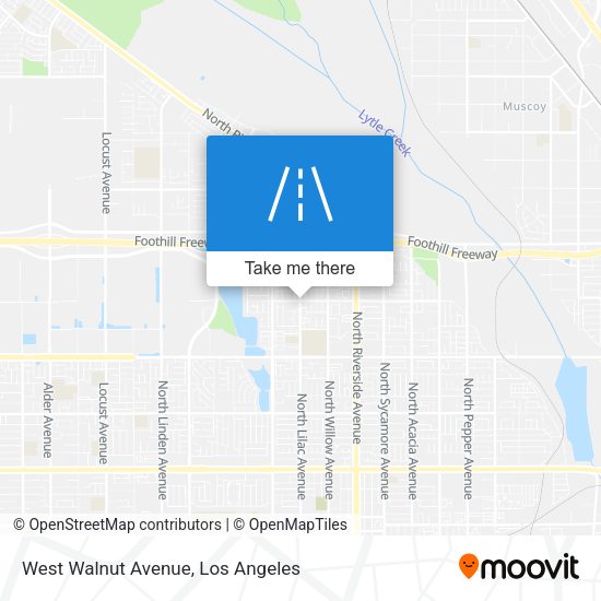 Mapa de West Walnut Avenue