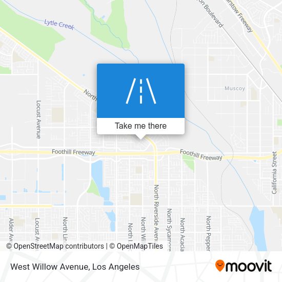West Willow Avenue map