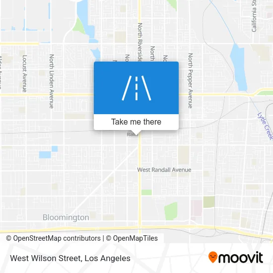 West Wilson Street map