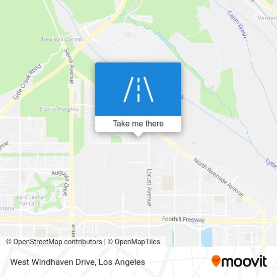 West Windhaven Drive map