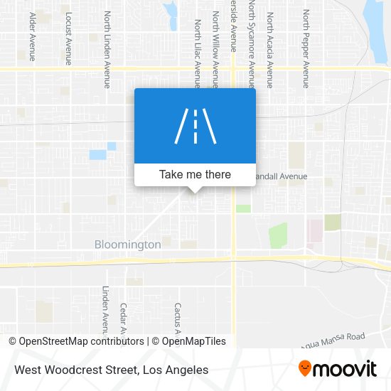 Mapa de West Woodcrest Street