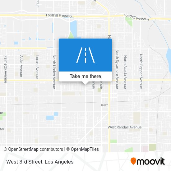 Mapa de West 3rd Street