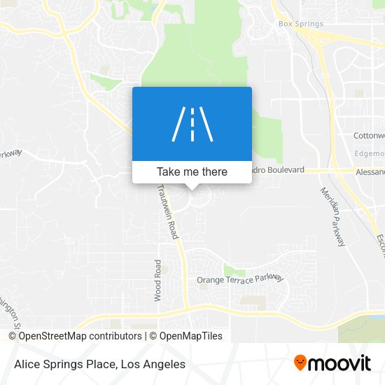 Mapa de Alice Springs Place