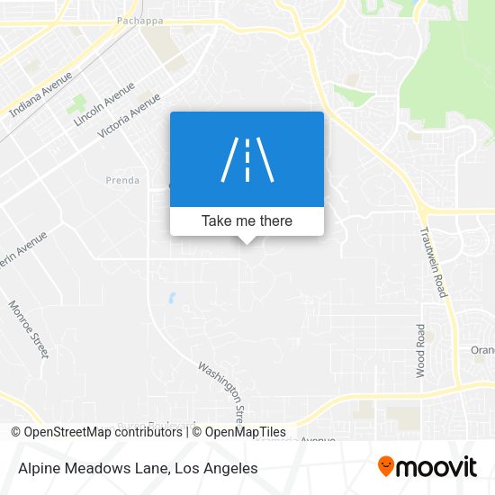 Alpine Meadows Lane map
