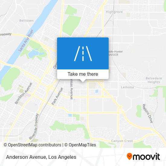 Mapa de Anderson Avenue