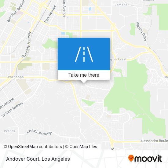 Mapa de Andover Court