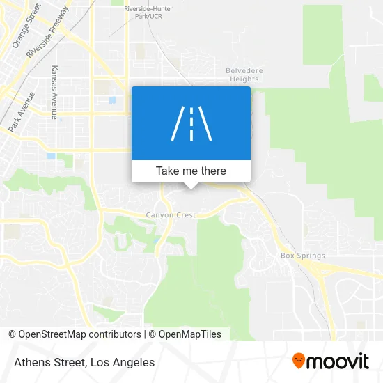 Mapa de Athens Street