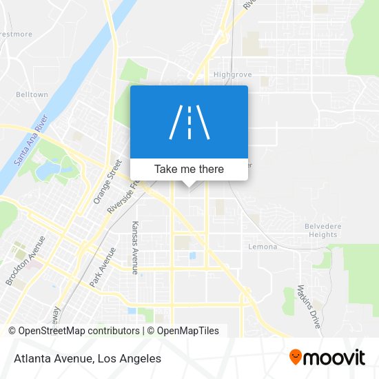 Mapa de Atlanta Avenue