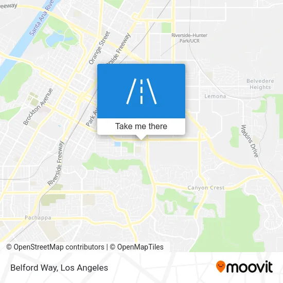 Belford Way map