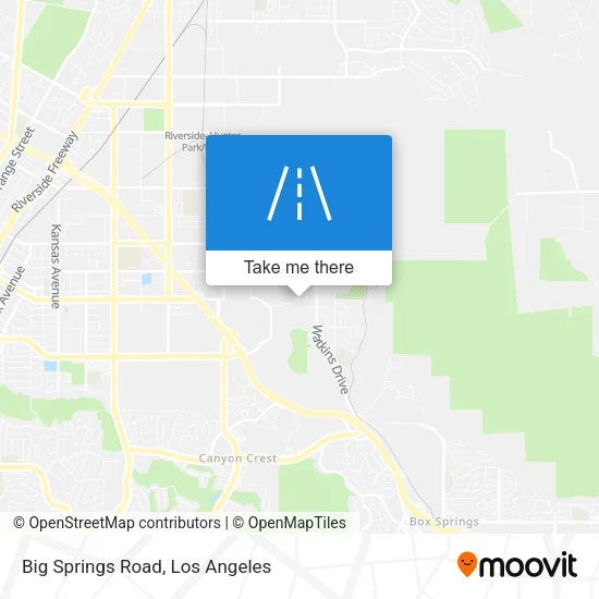 Big Springs Road map
