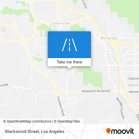 Mapa de Blackwood Street