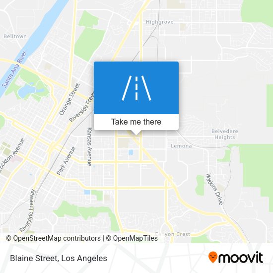 Mapa de Blaine Street