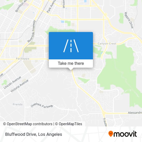 Mapa de Bluffwood Drive